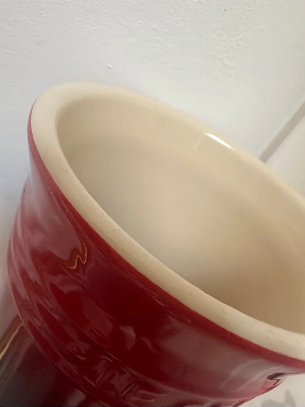 Le Creuset Red Glazed Stoneware 6 in Crock